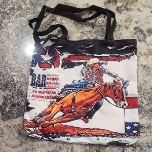 Barrel Racer Graphic Tote Bag